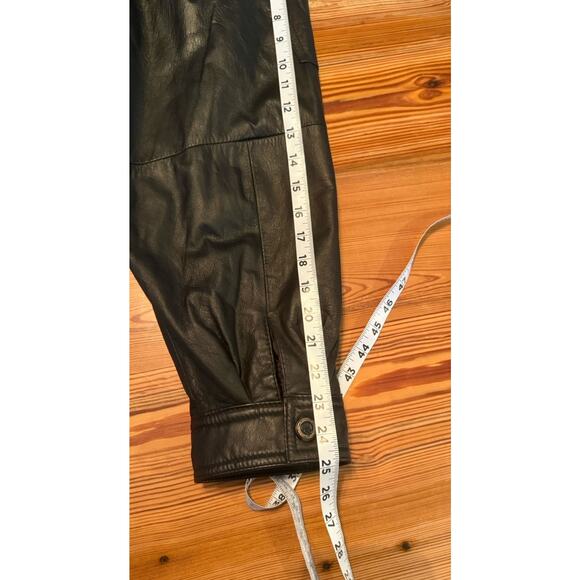 Vtg Members Only Genuine Leather Jacket Men XL Brown Moto Bomber Full Zip EUC - Picture 15 of 15